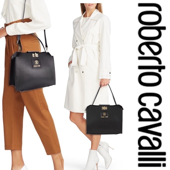 New!! Roberto Cavalli cross body bag with leopard pouch💕 - Picture 2 of 8